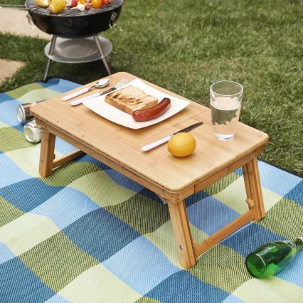 Reguliuojamas kompiuterio staliukas lovai LAT, rudas