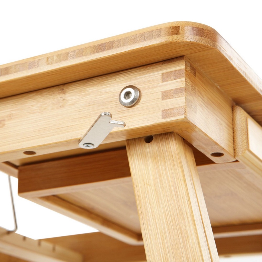 Reguliuojamas kompiuterio staliukas lovai LAT, rudas