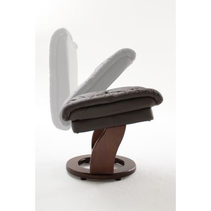 Reguliuojamas krėslas HABI, rudos/riešuto spalvos