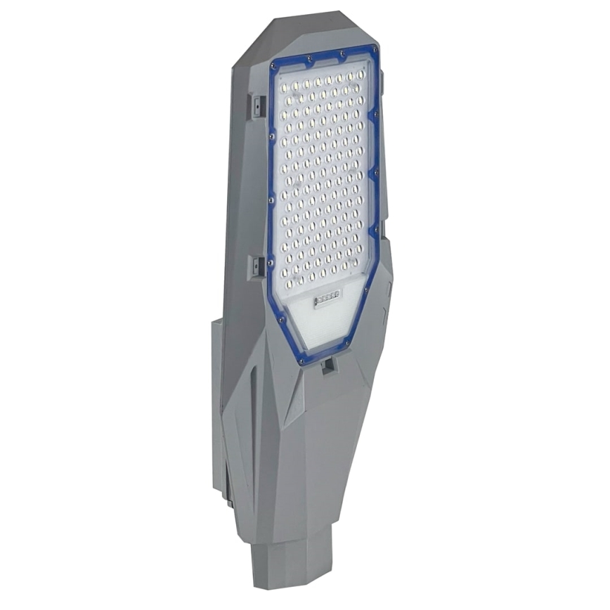Dimeriuojama LED gatvės lempa su sumrės jutikliu ir saulės panele LED/200W/20000 mAh 6500K IP65 pilka