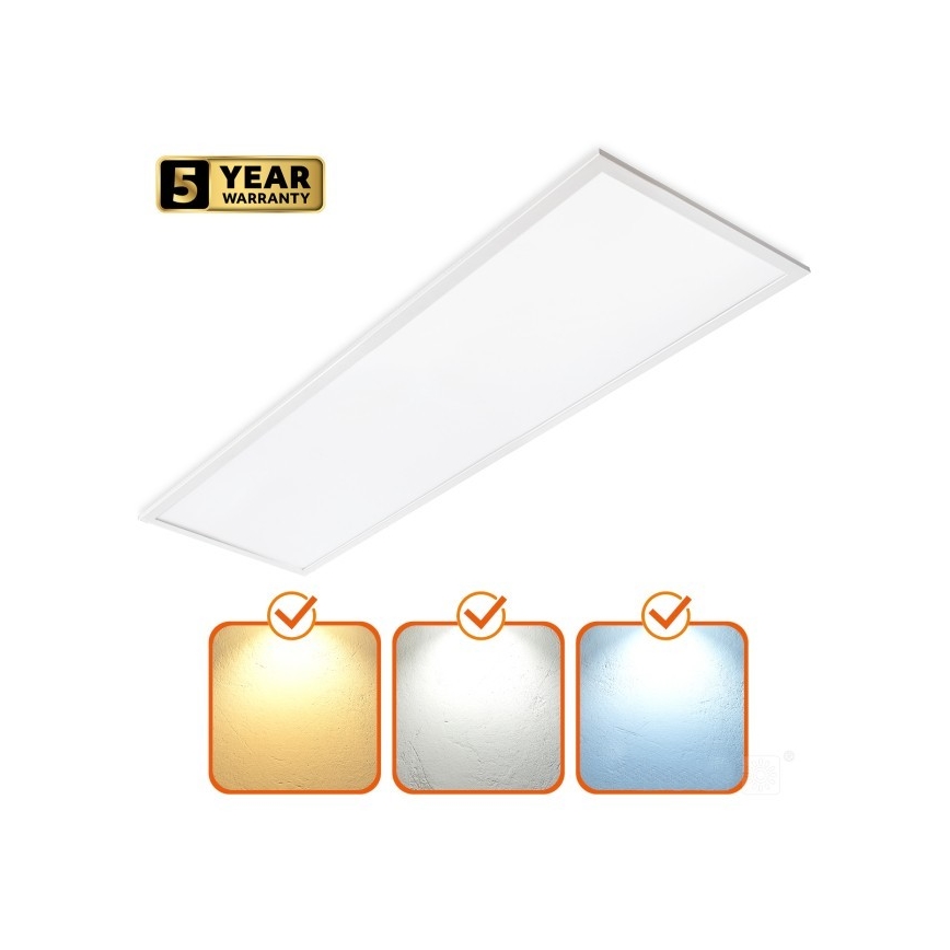 Reguliuojamas LED įleidžiamas skydelis CAPRI LED/25/36/40W/230V 3000/4000/5700K IP44 30x120 cm