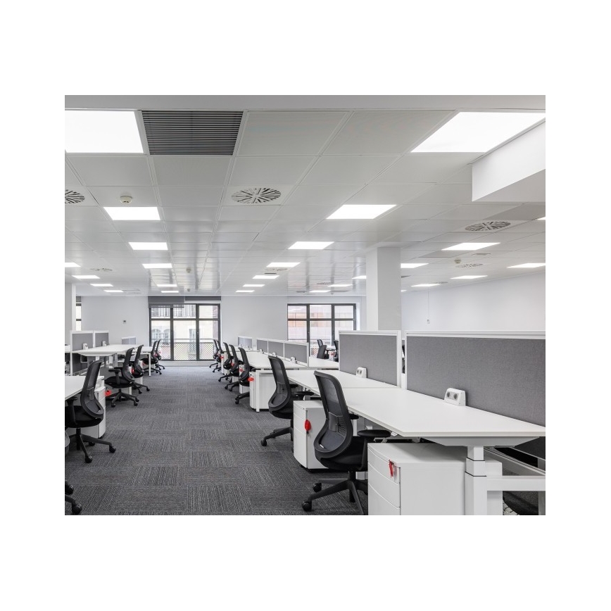 Reguliuojamas LED įleidžiamas skydelis CAPRI LED/25/36/40W/230V 3000/4000/5700K UGR&lt;19 IP44 60x60 cm