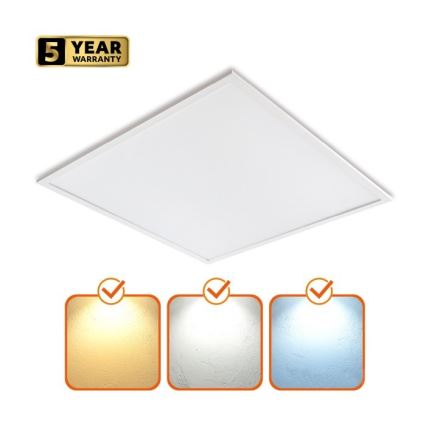 Reguliuojamas LED įleidžiamas skydelis CAPRI LED/25/36/40W/230V 3000/4000/5700K UGR&lt;19 IP44 60x60 cm