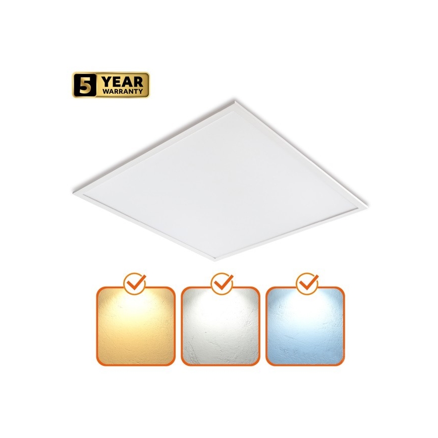 Reguliuojamas LED įleidžiamas skydelis CAPRI LED/25/36/40W/230V 3000/4000/5700K UGR&lt;19 IP44 60x60 cm
