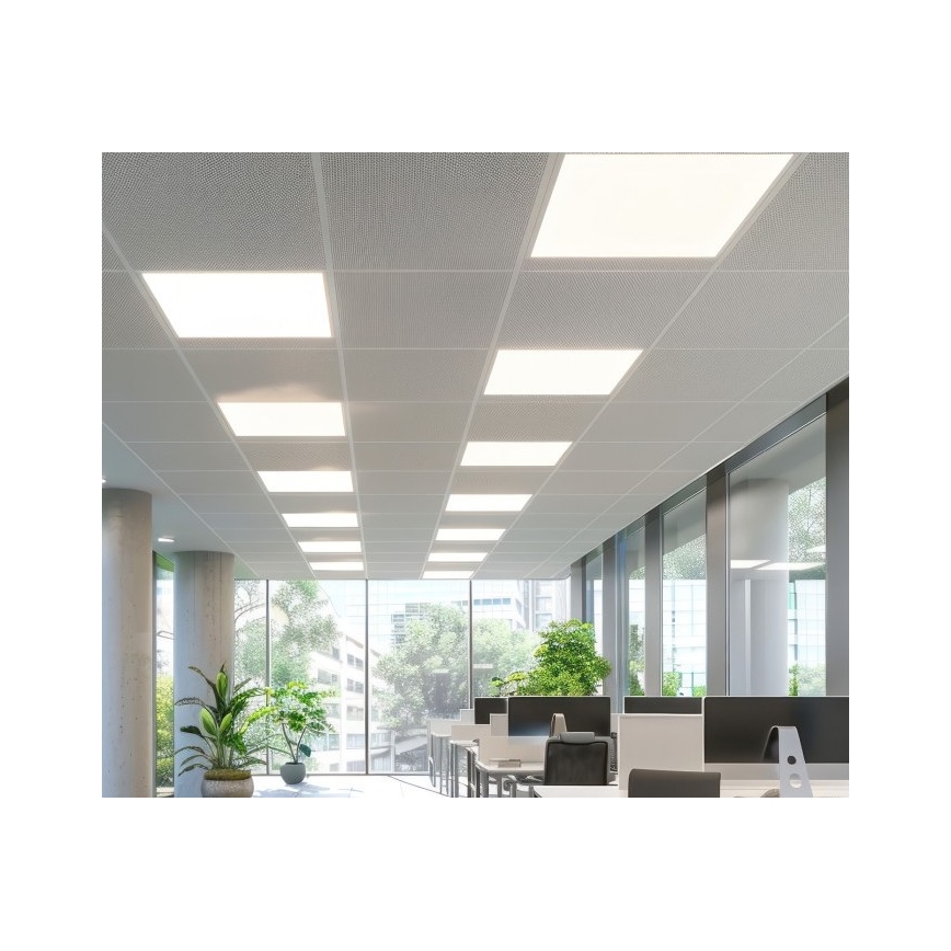 Reguliuojamas LED įleidžiamas skydelis CAPRI LED/25/36/40W/230V 3000/4000/5700K UGR&lt;19 IP44 60x60 cm