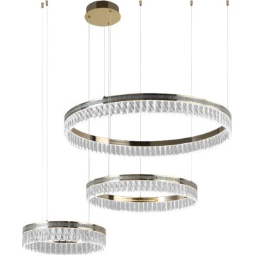 Reguliuojamas LED krištolinis liustras ant laido THALIA LED/120W/230V 3000-6000K + nuotolinis valdymas