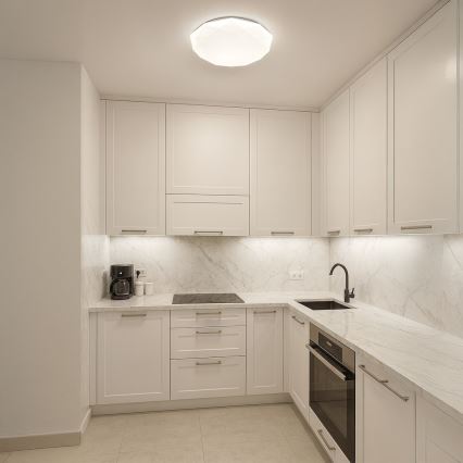 Dimeriuojamas LED lubų šviestuvas HEX LED/72W/230V 3000-6000K skersmuo 50 cm baltas + nuotolinis valdymas