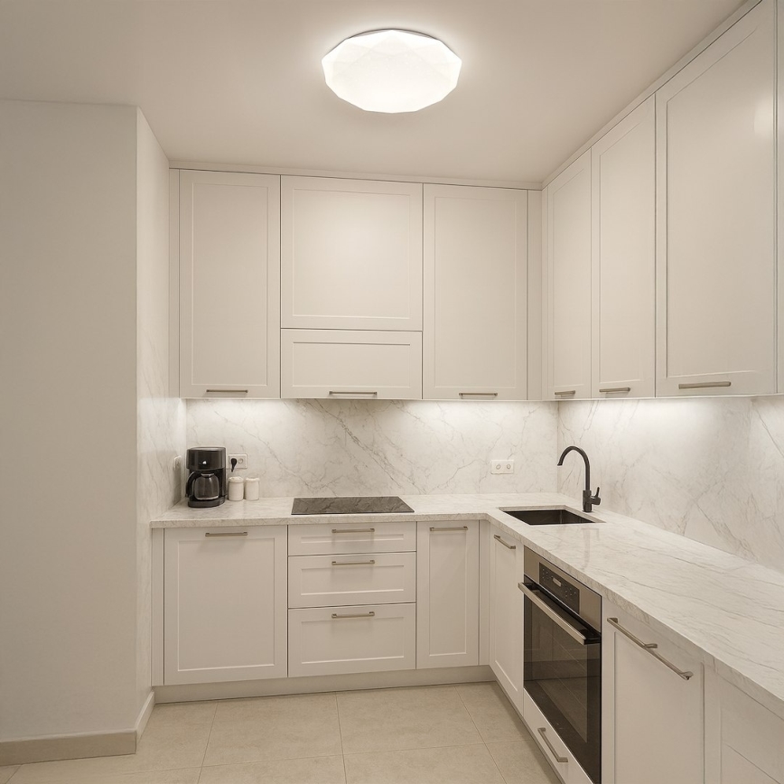 Dimeriuojamas LED lubų šviestuvas HEX LED/72W/230V 3000-6000K skersmuo 50 cm baltas + nuotolinis valdymas