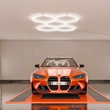 Reguliuojamas LED lubinis šviestuvas HEXAGON LED/192W/85-265V 5000K 160x221 cm CRI 90 IP54 baltas