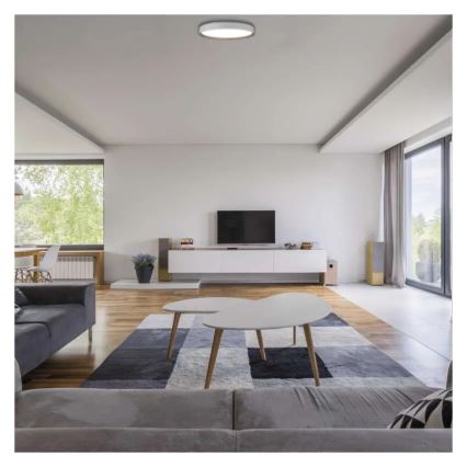 Reguliuojamas LED lubų šviestuvas ILVI LED/30W/230V 2700-6500K skersmuo 40 cm balta/smėlinė + nuotolinis valdymas