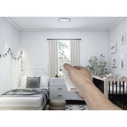 Reguliuojamas LED lubų šviestuvas ILVI LED/30W/230V 2700-6500K skersmuo 40 cm balta/smėlinė + nuotolinis valdymas