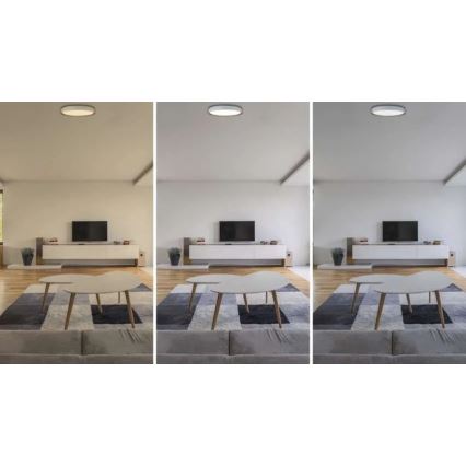 Reguliuojamas LED lubų šviestuvas ILVI LED/30W/230V 2700-6500K skersmuo 40 cm balta/smėlinė + nuotolinis valdymas
