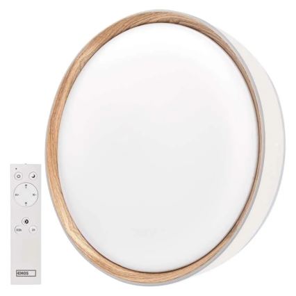 Reguliuojamas LED lubų šviestuvas ILVI LED/30W/230V 2700-6500K skersmuo 40 cm balta/smėlinė + nuotolinis valdymas