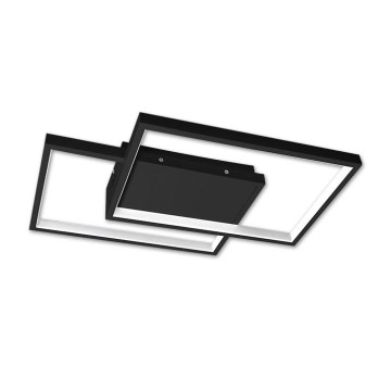 Reguliuojamas LED lubinis šviestuvas LED/45W/230V 3000-6500K juodas + nuotolinis valdymas