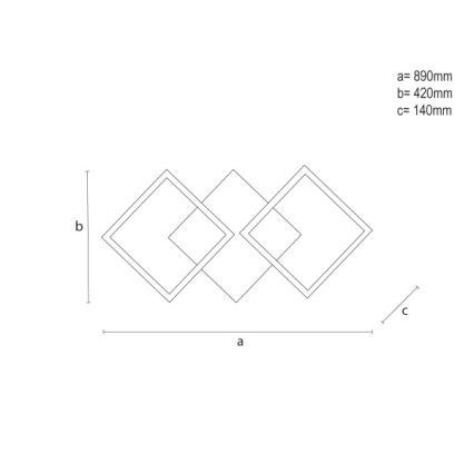Reguliuojamas LED lubinis šviestuvas LED/85W/230V 3000-6500K + nuotolinis valdymas