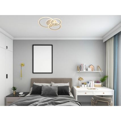 Reguliuojamas LED lubinis šviestuvas LED/90W/230V 3000-6500K + nuotolinis valdymas