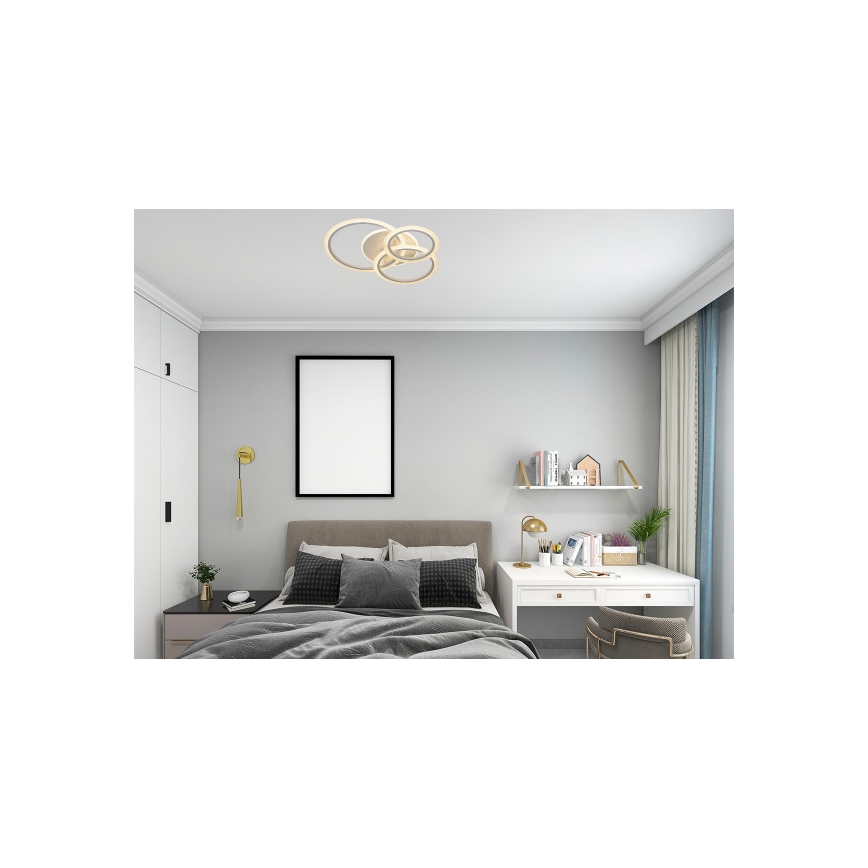 Reguliuojamas LED lubinis šviestuvas LED/90W/230V 3000-6500K + nuotolinis valdymas