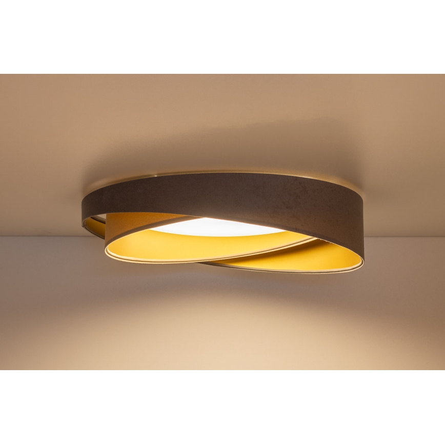 LED dimeriuojamas lubų šviestuvas SMART GALAXY MODERN LED/24W/230V 3000-6500K skersmuo 55 cm pilka/smėlinė/auksinė + nuotolinis valdymas