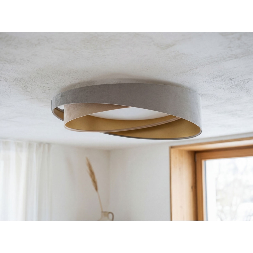 LED dimeriuojamas lubų šviestuvas SMART GALAXY MODERN LED/24W/230V 3000-6500K skersmuo 55 cm pilka/smėlinė/auksinė + nuotolinis valdymas