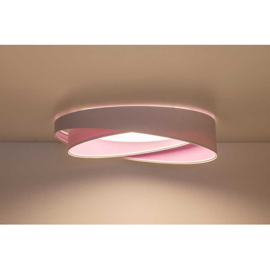 LED dimeriuojamas lubų šviestuvas SMART GALAXY MODERN LED/24W/230V 3000-6500K skersmuo 55 cm balta/violetinė + nuotolinis valdymas