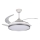 Reguliuojamas LED lubinis šviestuvas su ventiliatoriumi PLAVE LED/36W/230V 3000-6500K sidabrinis/baltas + su nuotoliniu valdymu