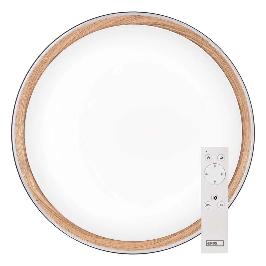 LED reguliuojamas lubų šviestuvas ILVI LED/30W/230V 2700-6500K skersmuo 40 cm juoda/smėlio spalvos + nuotolinis valdymas