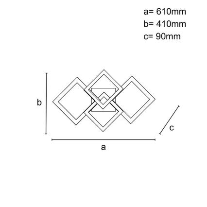 Reguliuojamas LED lubų šviestuvas LED/175W/230V 3000-6500K + nuotolinis valdymas