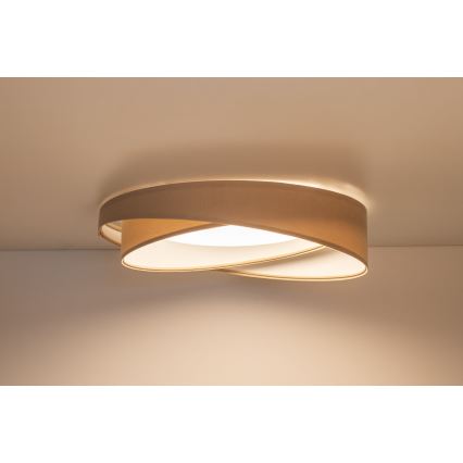 LED Reguliuojamo ryškumo lubų šviestuvas SMART GALAXY MODERN LED/24W/230V 3000-6500K skers. 55 cm smėlio/balta + nuotolinis valdymas