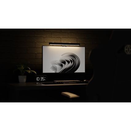 Reguliuojamas LED monitoriaus šviestuvas LEVANO LED/5W/5V 3000-6000K juoda