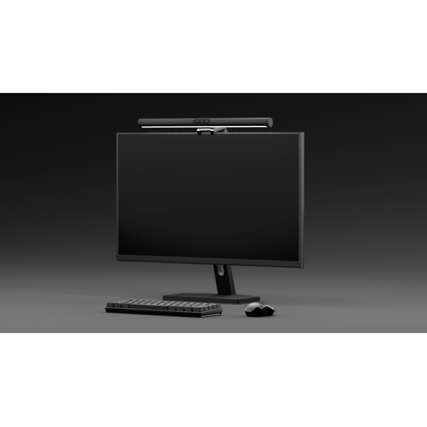 Reguliuojamas LED monitoriaus šviestuvas LEVANO LED/5W/5V 3000-6000K juoda