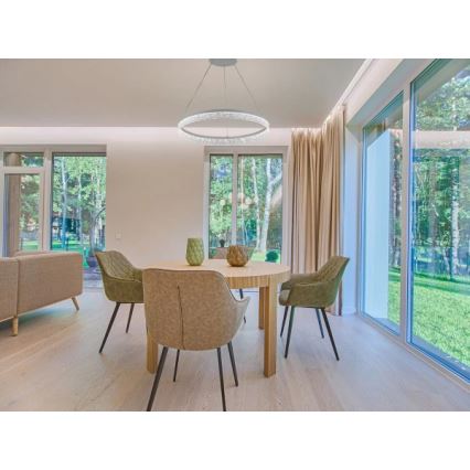 Reguliuojamo ryškumo LED liustra ant troselio ALIANZ LED/45W/230V 3000-6000K skersmuo 60 cm + nuotolinis valdymas