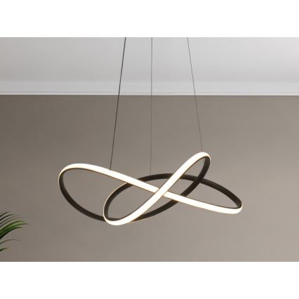 Reguliuojamo ryškumo LED pakabinamas šviestuvas ant laido LED/85W/230V 3000-6500K skersmuo 60 cm + nuotolinis valdymas
