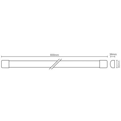 Reguliuojamas LED po virtuvės spintele montuojamas šviestuvas su jutikliu LED/20W/230V 4000K IP40