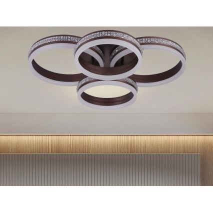 Reguliuojamas LED prie lubų tvirtinamas šviestuvas LED/150W/230V 3000-6500K + su nuotoliniu pulteliu