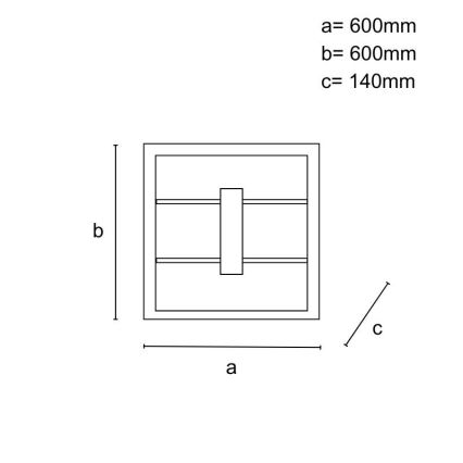 Reguliuojamas LED prigludęs lubinis šviestuvas LED/55W/230V 3000-6500K + nuotolinis valdymas