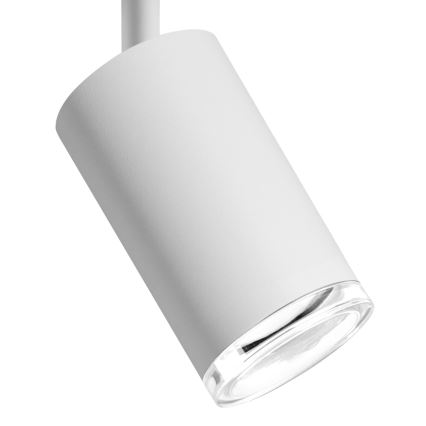 LED RGBW reguliuojamas vonios taškinis šviestuvas TURYN 2xGU10/4,8W/230V 3000K IP44 baltas + nuotolinio valdymo pultelis