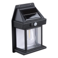Reguliuojamas LED saulės žibintas su jutikliu LED/3,7V IP44 1200 mAh