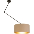 Reguliuojamas LED šviestuvas ant strypo GORTA 1xE27/60W/230V smėlinė/auksinė