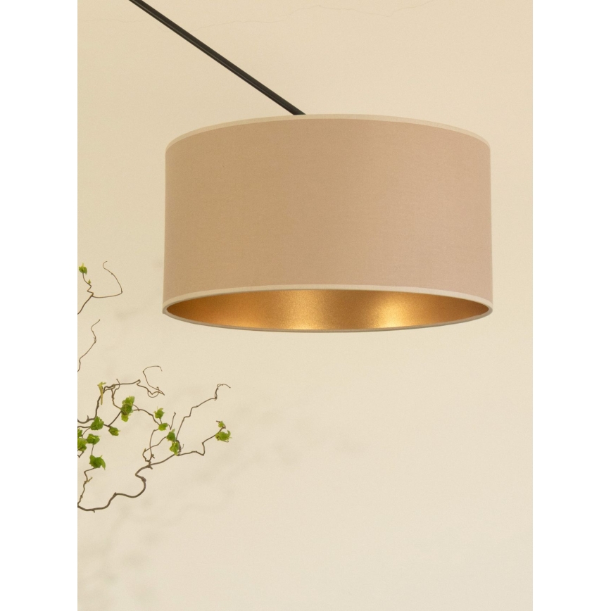Reguliuojamas LED šviestuvas ant strypo GORTA 1xE27/60W/230V smėlinė/auksinė