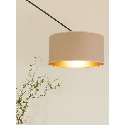 Reguliuojamas LED šviestuvas ant strypo GORTA 1xE27/60W/230V smėlinė/auksinė