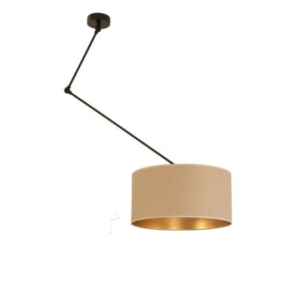 Reguliuojamas LED šviestuvas ant strypo GORTA 1xE27/60W/230V smėlinė/auksinė