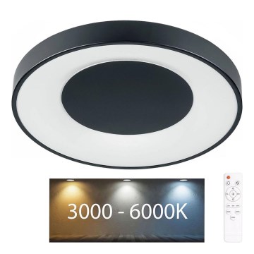 Reguliuojamas LED vonios kambario lubų šviestuvas WITOLD LED/48W/230V skers. 38,5 cm 3000–6000K IP44 + nuotolinis valdymas