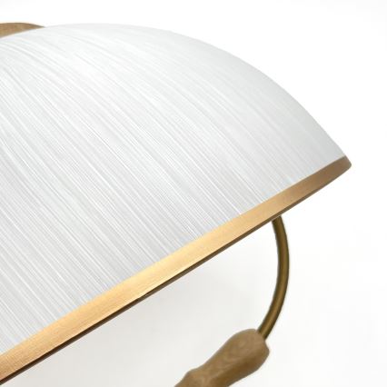 Reguliuojamas pakabinamas šviestuvas RAMONA 1xE27/60W/230V ruda/balta/ąžuolas