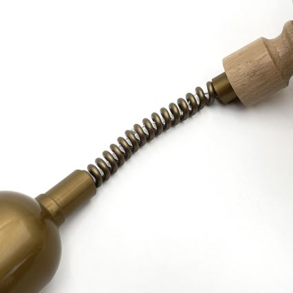 Reguliuojamas pakabinamas šviestuvas RAMONA 1xE27/60W/230V ruda/balta/ąžuolas