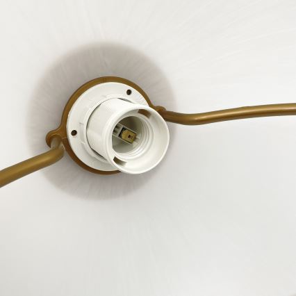 Reguliuojamas pakabinamas šviestuvas RAMONA 1xE27/60W/230V ruda/balta/ąžuolas