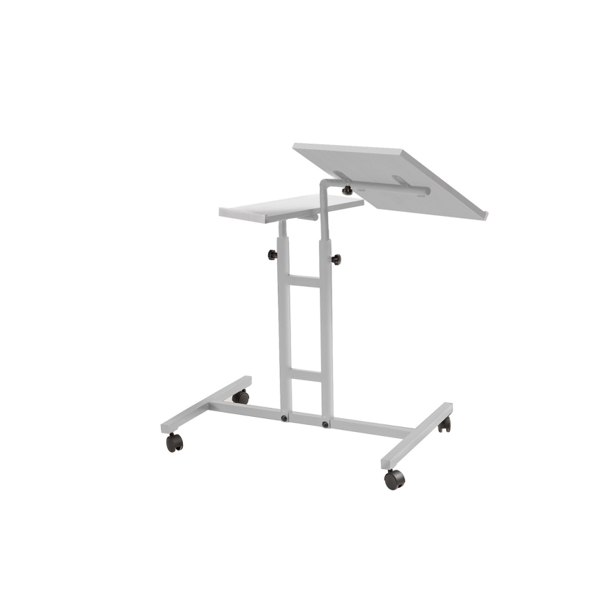 Reguliuojamas stalas GLEN 87x67 cm baltas