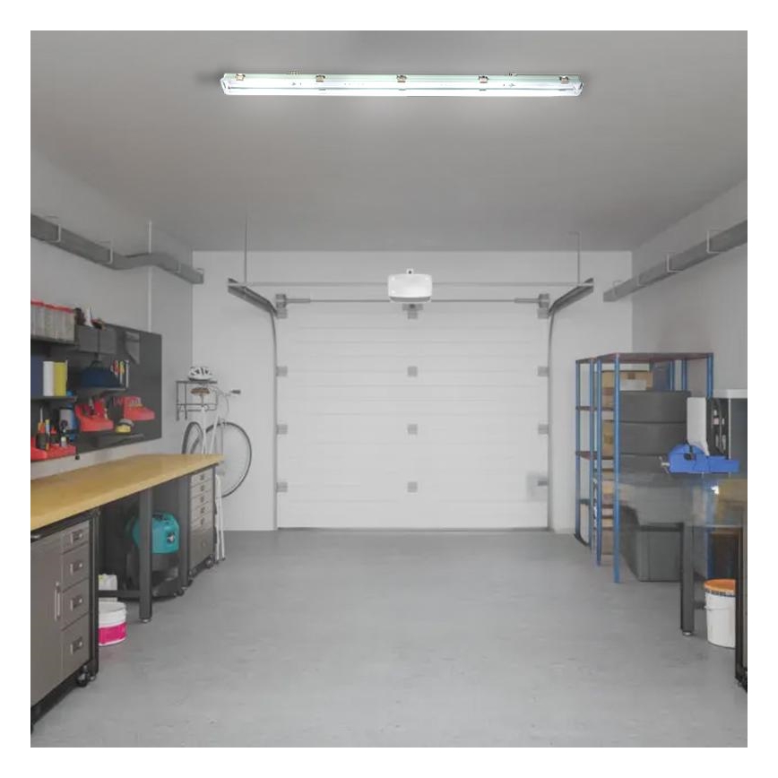Reguliuojamas vonios šviestuvas T8 2xG13/18W/230V IP65 126 cm
