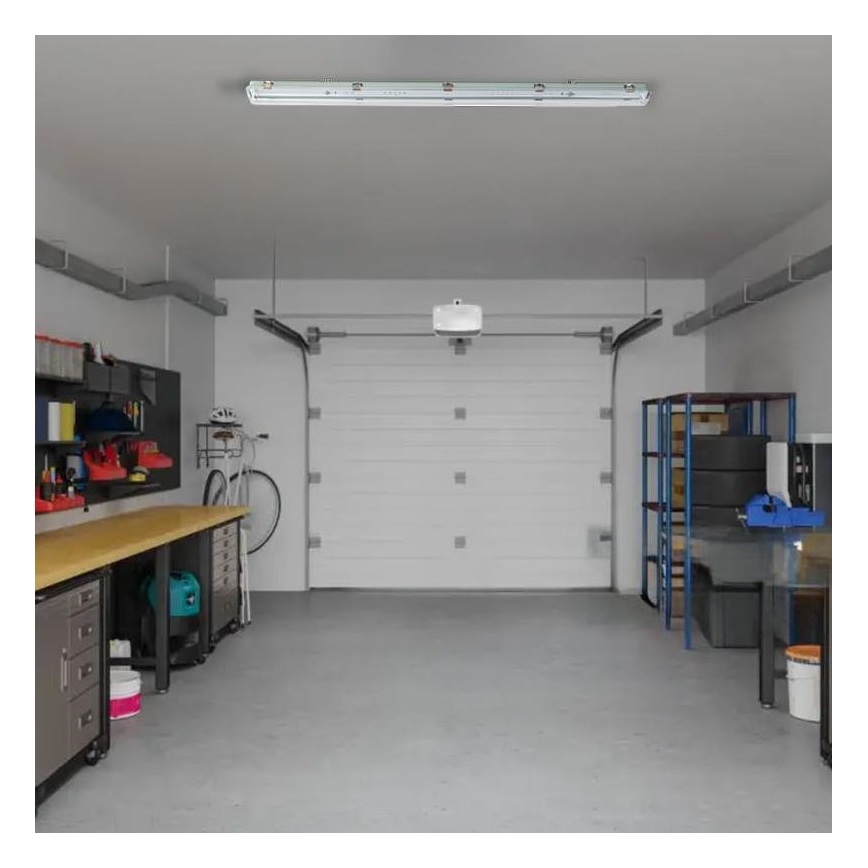 Reguliuojamas vonios šviestuvas T8 2xG13/18W/230V IP65 126 cm