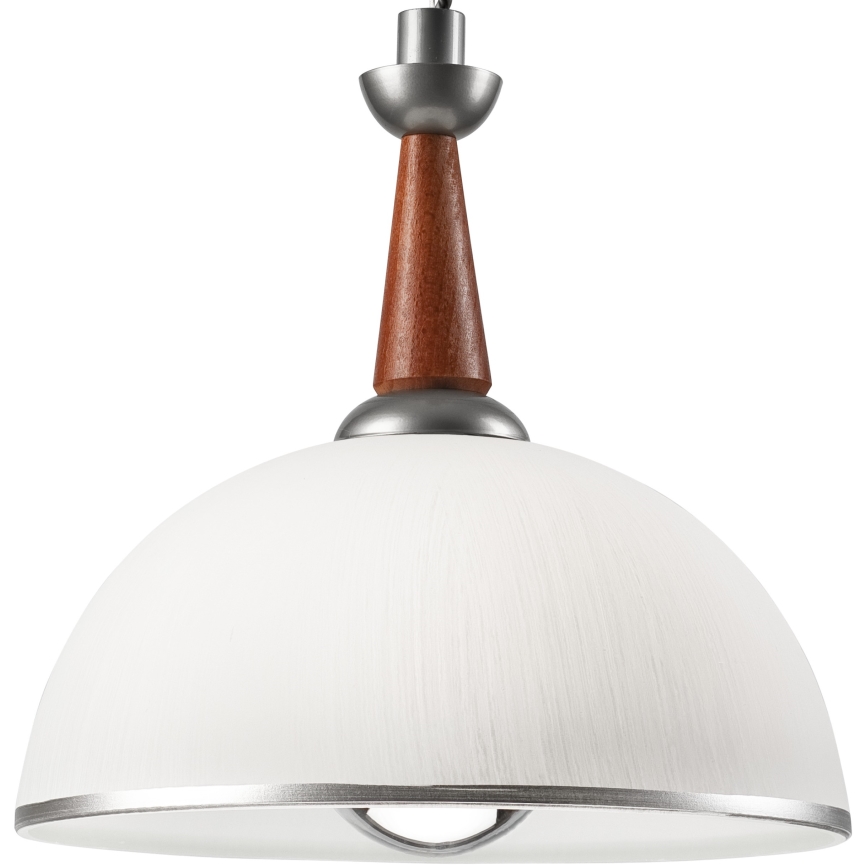 Reguliuojamo aukščio sietynas CHIARA 1xE27/60W/230V sidabras/ruda/bukas
