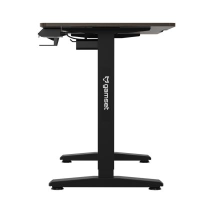 Reguliuojamo aukščio žaidimų stalas CONTROL 110x60 cm ruda/juoda